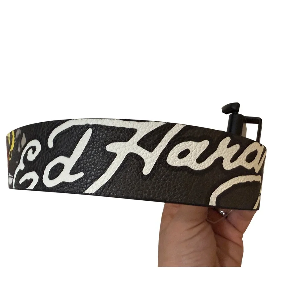 Ed Hardy Belt Mens 34 Tattoo Graphic NWT